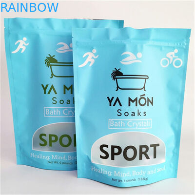 Proof Leak Matt Finish Mylar Doypack con ventanas de tamaño personalizado y necesidades de diseño