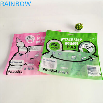 Bolsa de embalaje Mylar de tres lados sellada con cremallera, a prueba de fugas y respetuosa con el medio ambiente