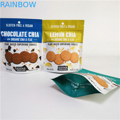 Logotipo personalizado Impreso en papel de aluminio Mylar Doypack con manipulación de superficie de impresión de grabado