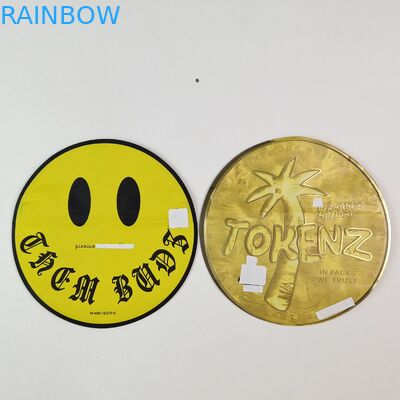 Bolsas irregulares 3.5g 7g de Mylar con cremallera en el interior Impresión de papel de aluminio a prueba de olor Bolsas de plástico comestibles