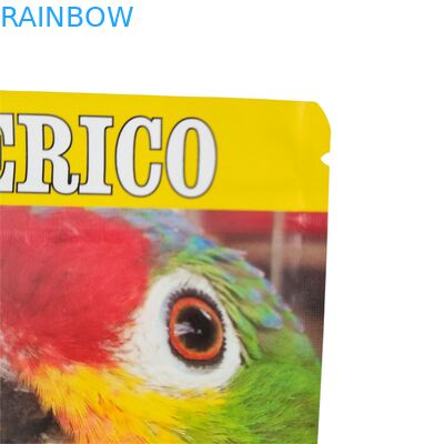 Diseño personalizado Auto-sellado a prueba de humedad-sellada por calor cremallera frontal transparente de aluminio de papel trasero bolsa de plástico Mylar para el azúcar