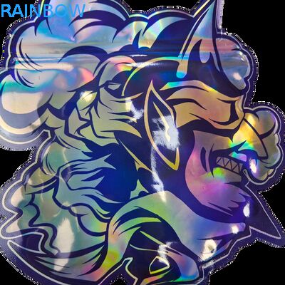 Bolsa de plástico con cierre hermético Mylar de 3.5g y 7g para galletas comestibles Cali, suave al tacto, a prueba de olores, con forma irregular y troquelada