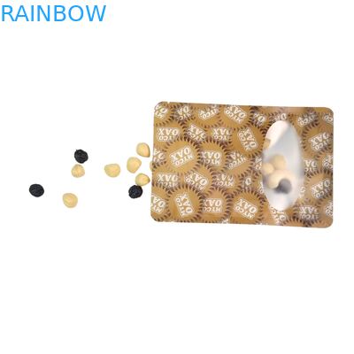 Embalaje de bolsas de pie 3 lados sello plano de reutilización de la ventana de cierre por cremallera de Mylar papel de aluminio de reutilización de bolsas de plástico