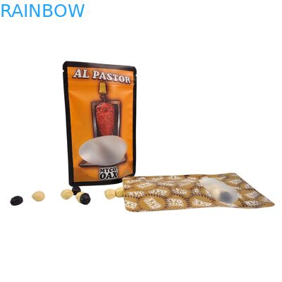 Embalaje de bolsas de pie 3 lados sello plano de reutilización de la ventana de cierre por cremallera de Mylar papel de aluminio de reutilización de bolsas de plástico