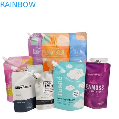 Bolsa de embalaje con boquilla de plástico líquido para cosméticos, bebidas, lociones y bolsa con boquilla