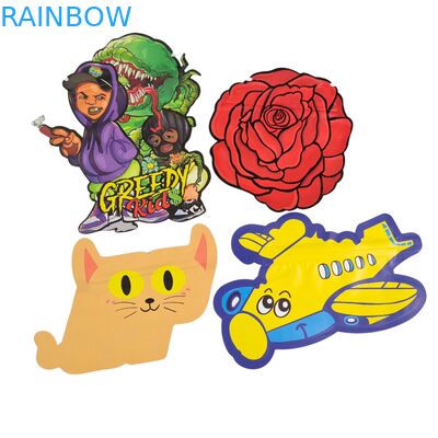 Bolsas Mylar a prueba de niños irregulares de 3,5 g de rebloqueable Impresión digital PET Embalaje con cierre por cerradura para galletas gomosas comestibles