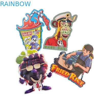 Bolsas Mylar a prueba de niños irregulares de 3,5 g de rebloqueable Impresión digital PET Embalaje con cierre por cerradura para galletas gomosas comestibles