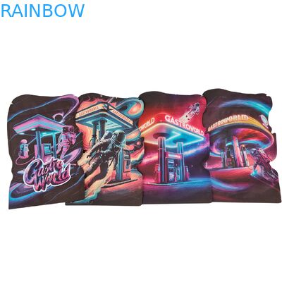 Bolsas de Mylar de corte a presión de forma irregular para gomas de galletaTobaco Bolsa de plástico PET con bolsas de cremallera a prueba de niños