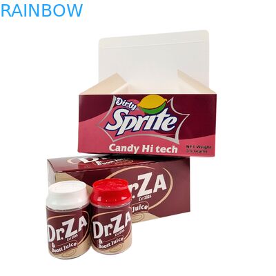 Caja de plástico PET para alimentos, 3.5g, lata de caramelos de soda con tapa retorcida