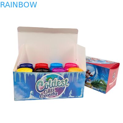 Caja de plástico PET para alimentos, 3.5g, lata de caramelos de soda con tapa retorcida