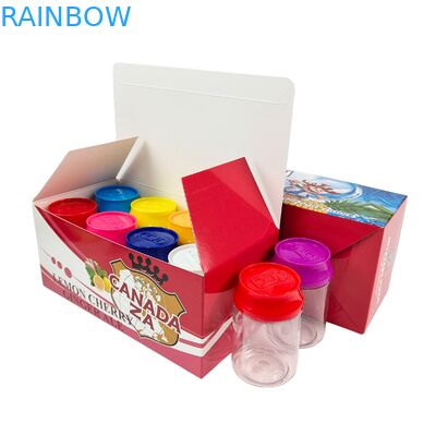 Caja de plástico PET para alimentos, 3.5g, lata de caramelos de soda con tapa retorcida