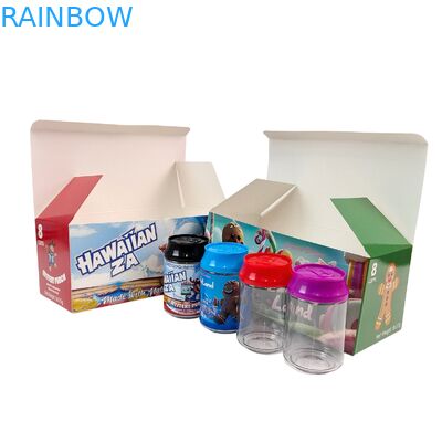 Caja de plástico PET para alimentos, 3.5g, lata de caramelos de soda con tapa retorcida
