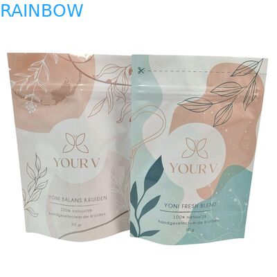 Bolsas de Mylar Biodegradables Personalizadas para Sales de Baño 4OZ 5OZ Bolsa Vertical