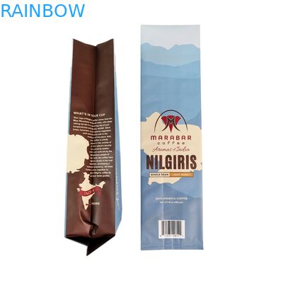 Bolsa de grano de café de cremallera con válvula