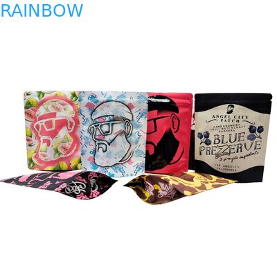 Bolsas de comida Mylar a prueba de olor de 3.5g-28g impresas a medida