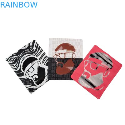 Sello térmico reutilizable 3.5g 1oz Bolsas de cremallera Mylar Stand-Up Aluminio de papel Inodoro Cali Almacenamiento de alimentos Bolsas Mylar Impresas a medida