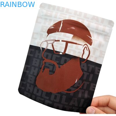 Sello térmico reutilizable 3.5g 1oz Bolsas de cremallera Mylar Stand-Up Aluminio de papel Inodoro Cali Almacenamiento de alimentos Bolsas Mylar Impresas a medida