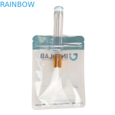 Bolsa de cremallera de logotipo personalizable para alineadores dentales con sellado térmico y bolsa de plástico Mylar transparente de un lado