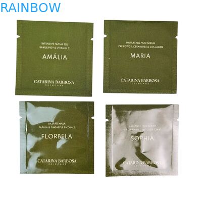 Loción cosmética Champú Cuidado de la piel Muestra en sobre Empaquetado Mini bolsa de muestra Empaquetado plástico Crema Mascarilla facial Sobres de muestra