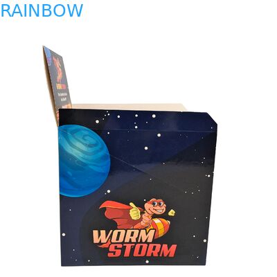 Caja de papel plegable para exhibición minorista personalizada de 3.5 g para embalaje de alimentos de cereales, frutas secas instantáneas, nueces y granos para el desayuno