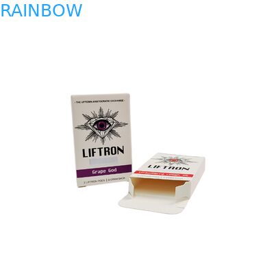 Caja de papel kraft plegable biodegradable, grado alimenticio, con relieve, para almacenamiento y embalaje de velas y caramelos, caja de cartón plegable