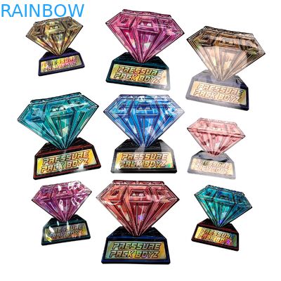 Bolsas de cremallera Mylar de forma personalizada 3.5g 7g 14g Proof de olor Embalaje holográfico de grado alimenticio resealable