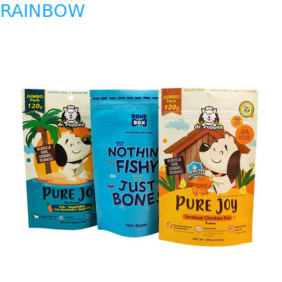Bolsa reutilizable y ecológica con soporte, de 50-200 micras de grosor, para envasado de alimentos para mascotas