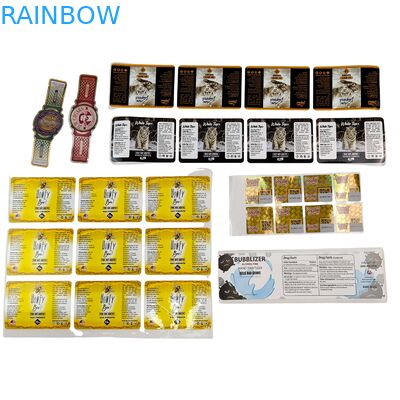 Vinilo adhesivo de PVC, etiqueta de papel de PVC, impermeable, con impresión holográfica UV, etiquetas autoadhesivas en rollo, etiquetas de embalaje