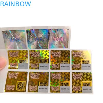 Vinilo adhesivo de PVC, etiqueta de papel de PVC, impermeable, con impresión holográfica UV, etiquetas autoadhesivas en rollo, etiquetas de embalaje