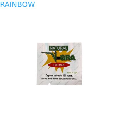 Bolsa de plástico con cremallera de sello térmico de grado alimenticio con tamaños personalizados para pastillas, tabletas y cápsulas medicinales