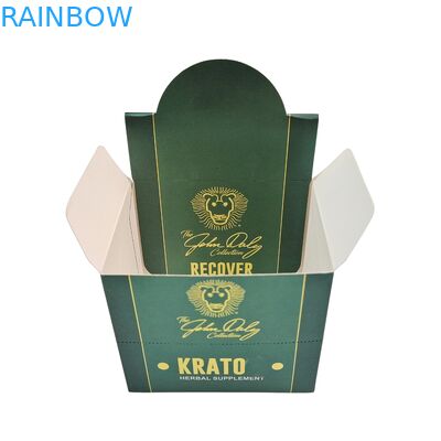Papel Kraft reciclable Caja Kraft Kraft para bocadillos para galletas Barra energética cartón cosmético mostrador de cartón Envasado esponja