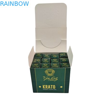 Papel Kraft reciclable Caja Kraft Kraft para bocadillos para galletas Barra energética cartón cosmético mostrador de cartón Envasado esponja