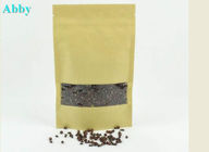 La ventana clara modificó las bolsas de papel para requisitos particulares, bolsas de papel de Kraft para el café/el empaquetado del té