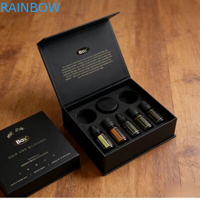 Venta al por mayor carpetas cosméticas de lujo personalizadas regalo magnético espuma EVA insertar Matt laminación material biodegradable para artesanía de perfumería