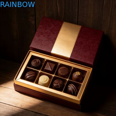 Caja de regalo de chocolate personalizada con logotipo, embalaje de caramelos, caja de cosméticos, caja de barra de chocolate vacía