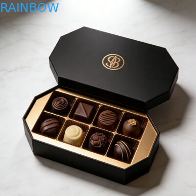 Caja de regalo de chocolate personalizada con logotipo, embalaje de caramelos, caja de cosméticos, caja de barra de chocolate vacía