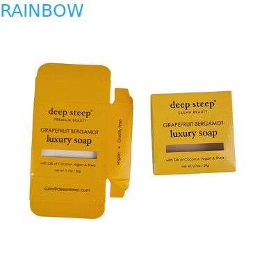 Caja de embalaje cosmética biodegradable personalizada con diseño clásico y laminación brillante