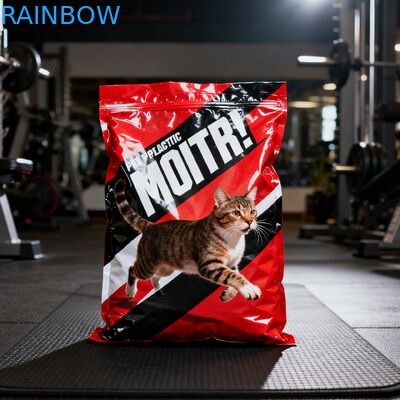 Envasado de alimentos biodegradables personalizados para piensos, bolsas Mylar, bolsa con escudete lateral, bolsa con cremallera para alimentos para mascotas, perros y gatos, con válvula