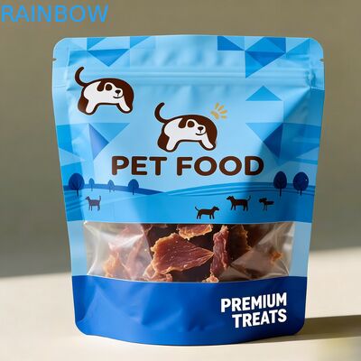 Comida para mascotas resistente a la humedad personalizada Stand Up Pouch Mylar Bag para bocadillos para perros