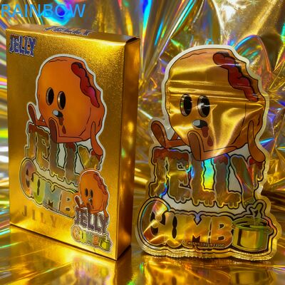 Bolsas de Mylar reabribles de 3.5 g impresas a medida para el embalaje de bocadillos Bolsas de pie