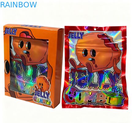 Bolsas de Mylar reabribles de 3.5 g impresas a medida para el embalaje de bocadillos Bolsas de pie