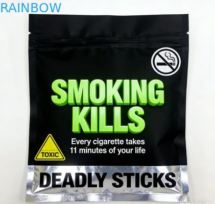 Bolsa de cigarrillos de hojas de cigarrillo para fumar de 25g 30g 40g 50g 100g Bolsa de tabaco rodante con cremallera