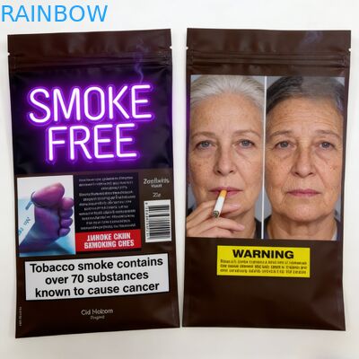 Bolsa de cigarrillos de hojas de cigarrillo para fumar de 25g 30g 40g 50g 100g Bolsa de tabaco rodante con cremallera