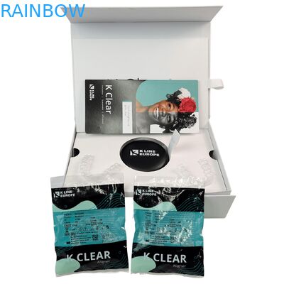 Caja de kit de brackets dentales con logotipo personalizado, caja de embalaje de alineadores ortodónticos con inserto de papel, caja de embalaje de alineadores dentales