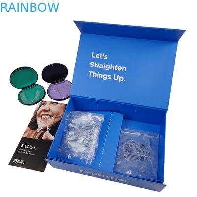Caja de Kit de Freno Dental Magnético Plegable personalizada con espesor de 350 g para el embalaje del alineador de ortodoncia