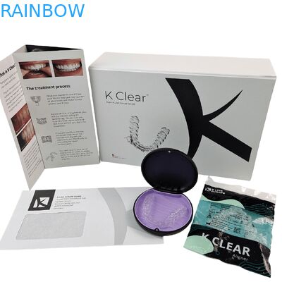 Caja de ortodoncia reciclable con logotipo personalizado y cierre magnético para embalaje dental