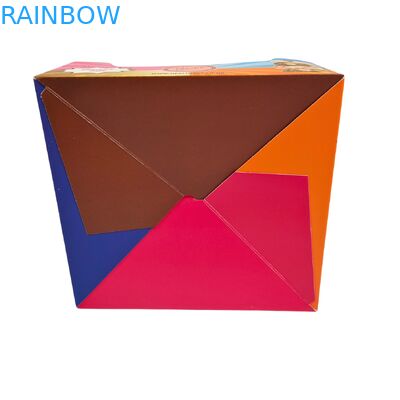 Caja de cartón impreso a medida con espesor de 350 g y estampado en caliente para envases de bocadillos al por menor