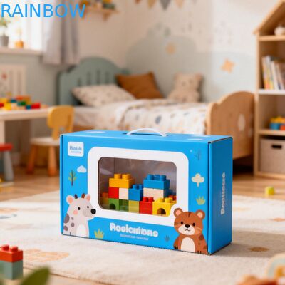 Caja de papel de tamaño personalizado con pantalla de ventana transparente y espesor de 350 g para envases de alimentos