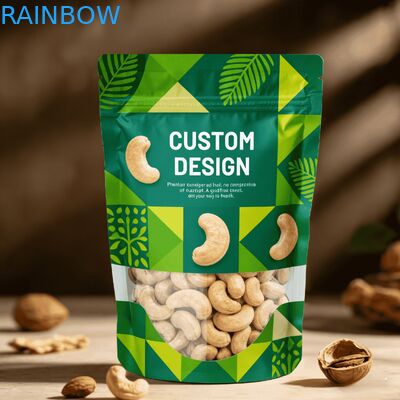 Bolsa de embalaje de alimentos de plástico reciclado con sello térmico