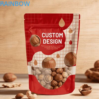 Bolsa de embalaje de alimentos de plástico reciclado con sello térmico